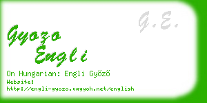 gyozo engli business card